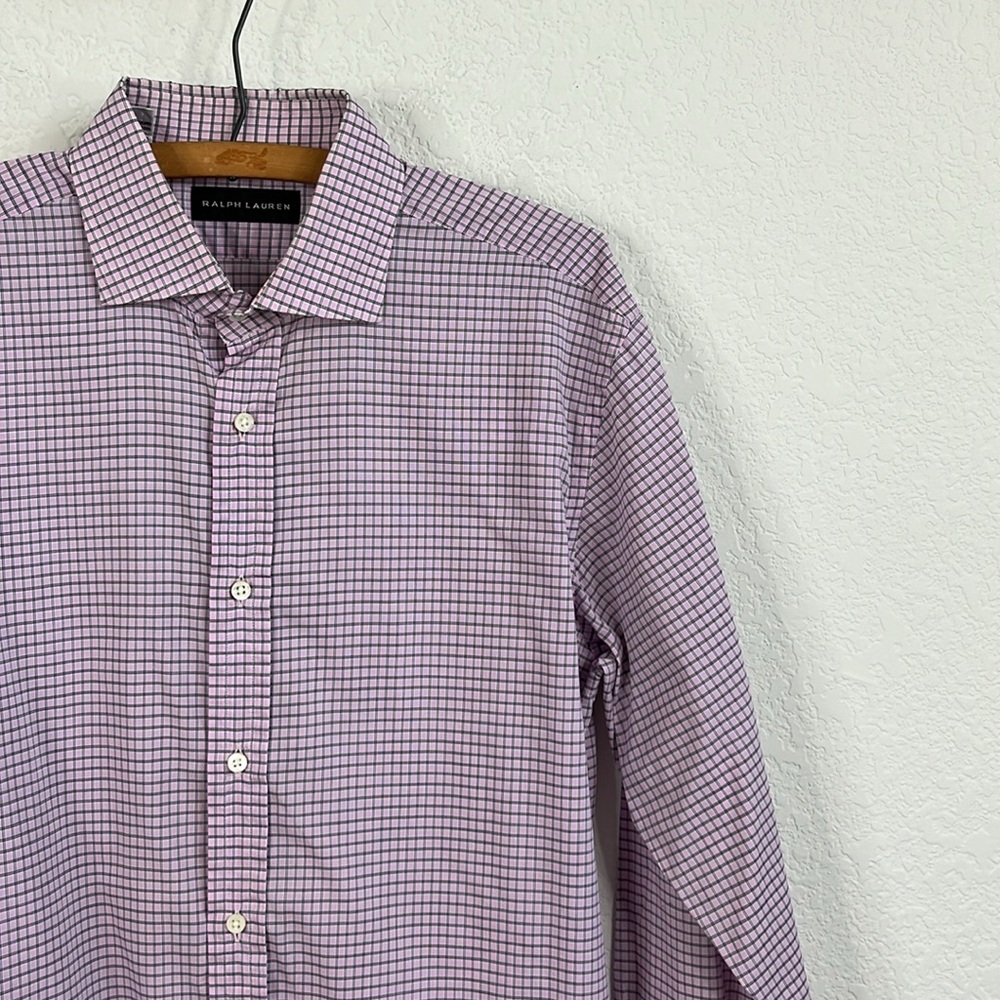 Ralph Lauren Black Label Button Down Shirt Plaid Gridded